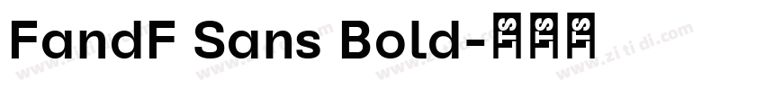 FandF Sans Bold字体转换